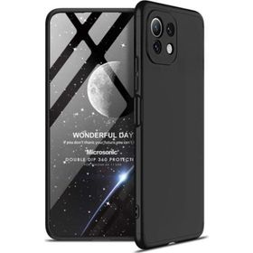 Microsonic Xiaomi Mi 11 Lite Double Dip 360 Protective Siyah Kılıf