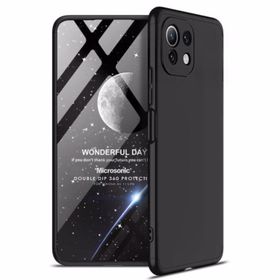 Microsonic Xiaomi Mi 11 Lite Double Dip 360 Protective Siyah Kılıf