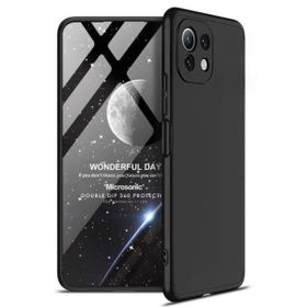 Microsonic Xiaomi Mi 11 Lite Double Dip 360 Protective Siyah Kılıf