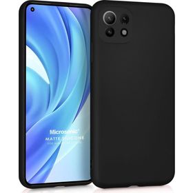Microsonic Xiaomi Mi 11 Lite Matte Silicone Siyah Kılıf