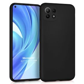 Microsonic Xiaomi Mi 11 Lite Matte Silicone Siyah Kılıf