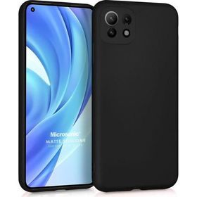 Microsonic Xiaomi Mi 11 Lite Matte Silicone Siyah Kılıf