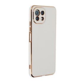 Microsonic Xiaomi Mi 11 Lite Olive Plated Beyaz Kılıf