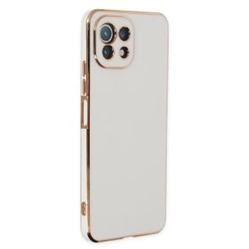 Microsonic Xiaomi Mi 11 Lite Olive Plated Beyaz Kılıf