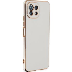 Microsonic Xiaomi Mi 11 Lite Olive Plated Beyaz Kılıf