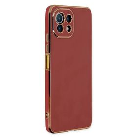 Microsonic Xiaomi Mi 11 Lite Olive Plated Kırmızı Kılıf