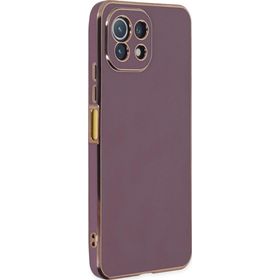 Microsonic Xiaomi Mi 11 Lite Olive Plated Lila Kılıf