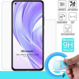 Microsonic Xiaomi Mi 11 Lite Ön ve Arka Nano Glass Cam Ekran Koruyucu