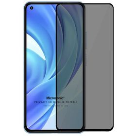 Microsonic Xiaomi Mi 11 Lite Privacy 5D Gizlilik Filtreli Siyah Cam Ekran Koruyucu