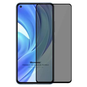 Microsonic Xiaomi Mi 11 Lite Privacy 5D Gizlilik Filtreli Siyah Cam Ekran Koruyucu