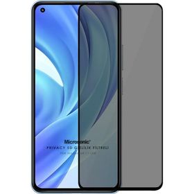 Microsonic Xiaomi Mi 11 Lite Privacy 5D Gizlilik Filtreli Siyah Cam Ekran Koruyucu