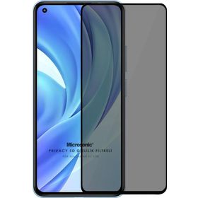 Microsonic Xiaomi Mi 11 Lite Privacy 5D Gizlilik Filtreli Siyah Cam Ekran Koruyucu