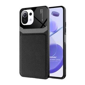 Microsonic Xiaomi Mi 11 Lite Uniq Leather Siyah Kılıf