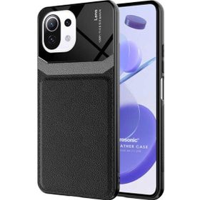 Microsonic Xiaomi Mi 11 Lite Uniq Leather Siyah Kılıf