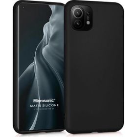 Microsonic Xiaomi Mi 11 Matte Silicone Siyah Kılıf
