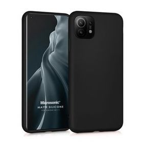 Microsonic Xiaomi Mi 11 Matte Silicone Siyah Kılıf