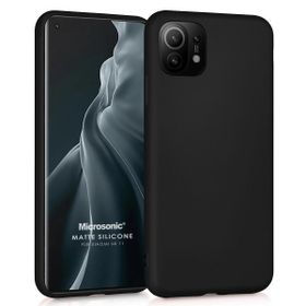 Microsonic Xiaomi Mi 11 Matte Silicone Siyah Kılıf