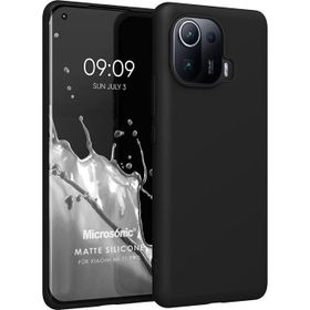 Microsonic Xiaomi Mi 11 Pro Matte Silicone Siyah Kılıf