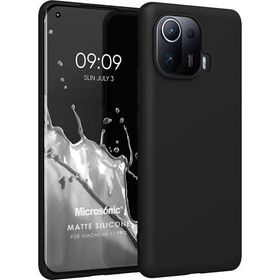 Microsonic Xiaomi Mi 11 Pro Matte Silicone Siyah Kılıf