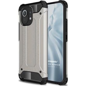 Microsonic Xiaomi Mi 11 Rugged Armor Gümüş Kılıf