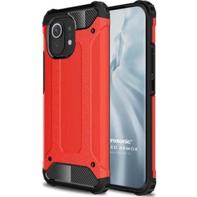 Microsonic Xiaomi Mi 11 Rugged Armor Kırmızı Kılıf