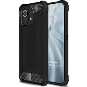 Microsonic Xiaomi Mi 11 Rugged Armor Siyah Kılıf