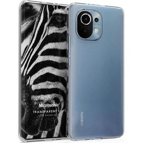 Microsonic Xiaomi Mi 11 Transparent Soft Beyaz Kılıf