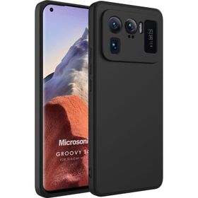Microsonic Xiaomi Mi 11 Ultra Groovy Soft Siyah Kılıf