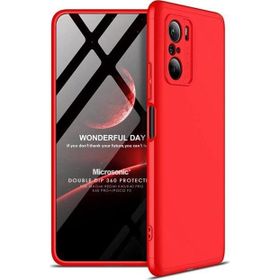 Microsonic Xiaomi Mi 11i Double Dip 360 Protective Kırmızı Kılıf