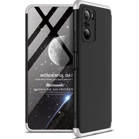 Microsonic Xiaomi Mi 11i Double Dip 360 Protective Siyah Gri Kılıf