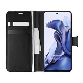 Microsonic Xiaomi Mi 11T Delux Leather Wallet Siyah Kılıf