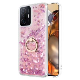 Microsonic Xiaomi Mi 11T Glitter Liquid Holder Pembe Kılıf