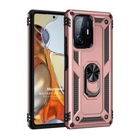 Microsonic Xiaomi Mi 11T Military Ring Holder Rose Gold Kılıf
