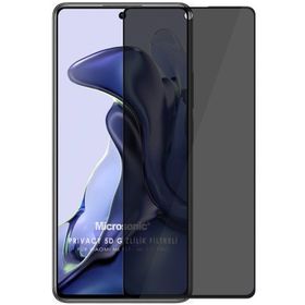 Microsonic Xiaomi Mi 11T Privacy 5D Gizlilik Filtreli Siyah Cam Ekran Koruyucu