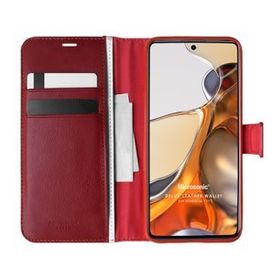 Microsonic Xiaomi Mi 11T Pro Delux Leather Wallet Kırmızı Kılıf