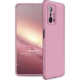 Microsonic Xiaomi Mi 11T Pro Double Dip 360 Protective Rose Gold Kılıf