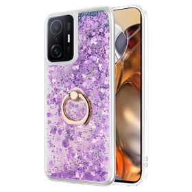 Microsonic Xiaomi Mi 11T Pro Glitter Liquid Holder Mor Kılıf