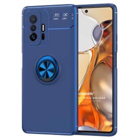 Microsonic Xiaomi Mi 11T Pro Kickstand Ring Holder Lacivert Kılıf
