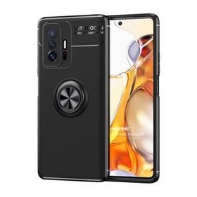 Microsonic Xiaomi Mi 11T Pro Kickstand Ring Holder Siyah Kılıf