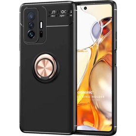Microsonic Xiaomi Mi 11T Pro Kickstand Ring Holder Siyah Kılıf