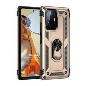 Microsonic Xiaomi Mi 11T Pro Military Ring Holder Gold Kılıf
