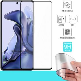 Microsonic Xiaomi Mi 11T Pro Seramik Matte Flexible Siyah Ekran Koruyucu