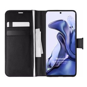Microsonic Xiaomi Mi 11T Pro Siyah Deri Delux Wallet Telefon Kılıfı