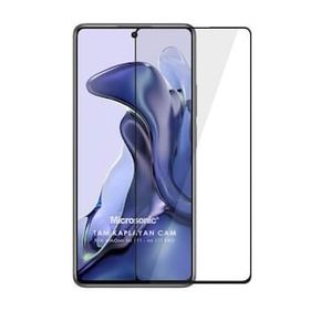 Microsonic Xiaomi Mi 11T Pro Tam Kaplayan Temperli Siyah Cam Ekran Koruyucu