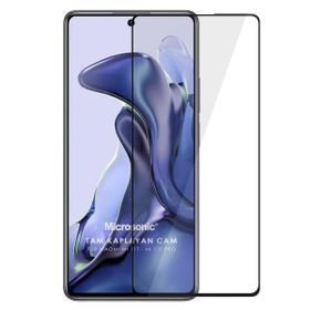 Microsonic Xiaomi Mi 11T Pro Tam Kaplayan Temperli Siyah Cam Ekran Koruyucu