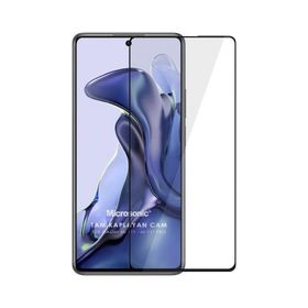 Microsonic Xiaomi Mi 11T Tam Kaplayan Temperli Siyah Cam Ekran Koruyucu