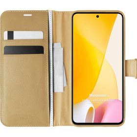 Microsonic Xiaomi Mi 12 Lite Delux Leather Wallet Gold Kılıf