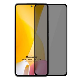 Microsonic Xiaomi Mi 12 Lite Privacy 5D Gizlilik Filtreli Siyah Cam Ekran Koruyucu