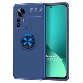 Microsonic Xiaomi Mi 12 Pro Kickstand Ring Holder Lacivert Kılıf