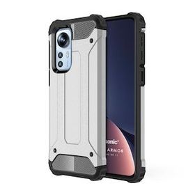 Microsonic Xiaomi Mi 12 Rugged Armor Gümüş Kılıf
